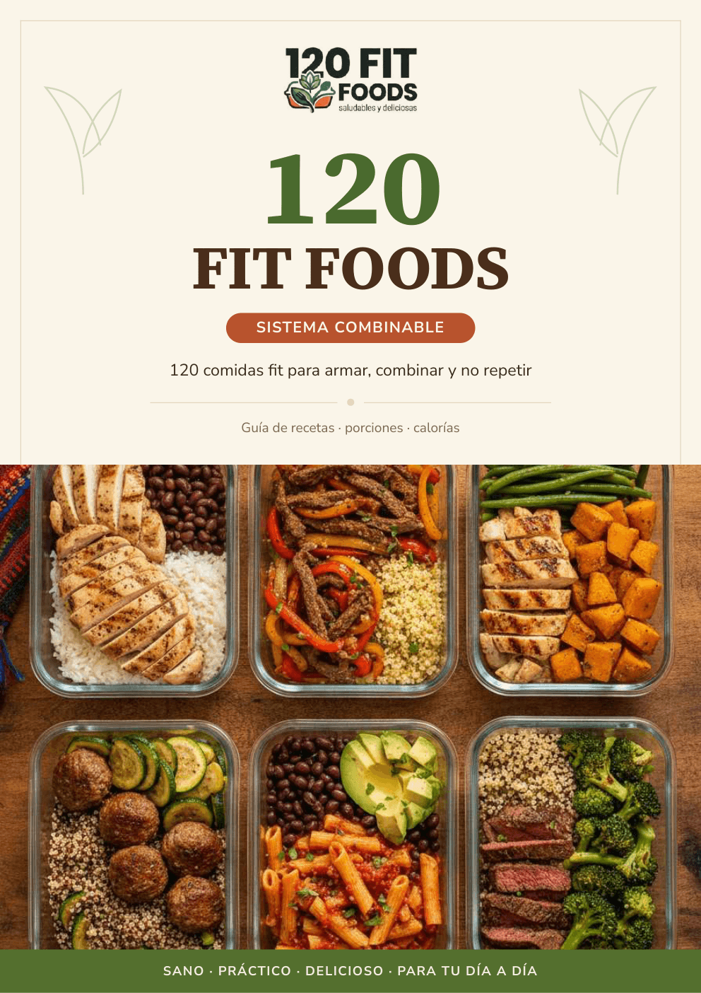 Portada de la guía 120 Comidas Fit